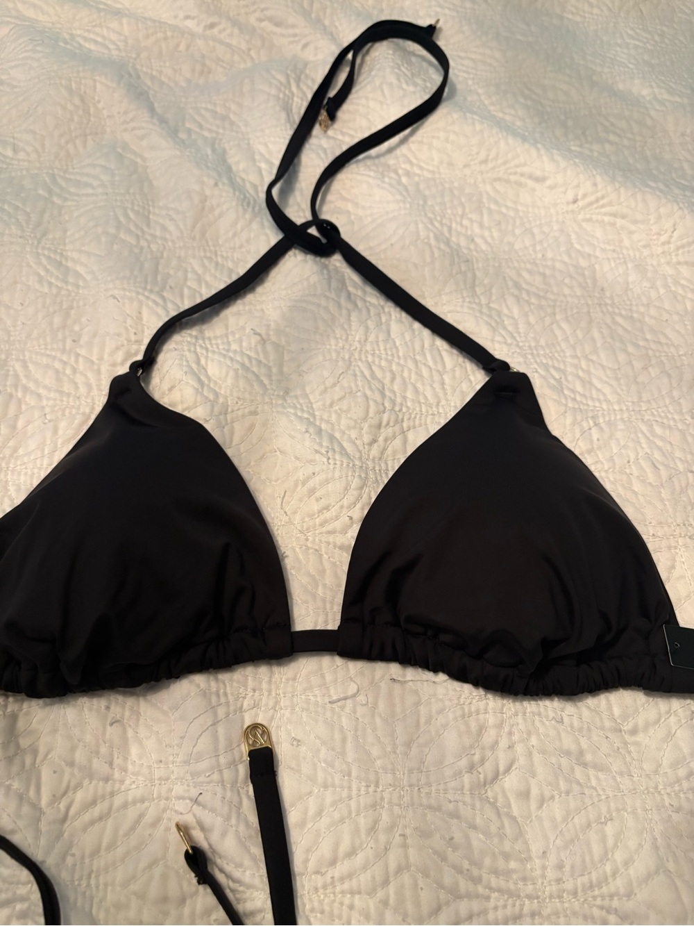 NWT Victoria’s Secret Triangle Bikini Top sz L - Picture 2 of 7